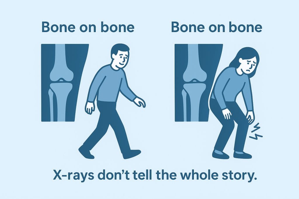 bone on bone knee replacement