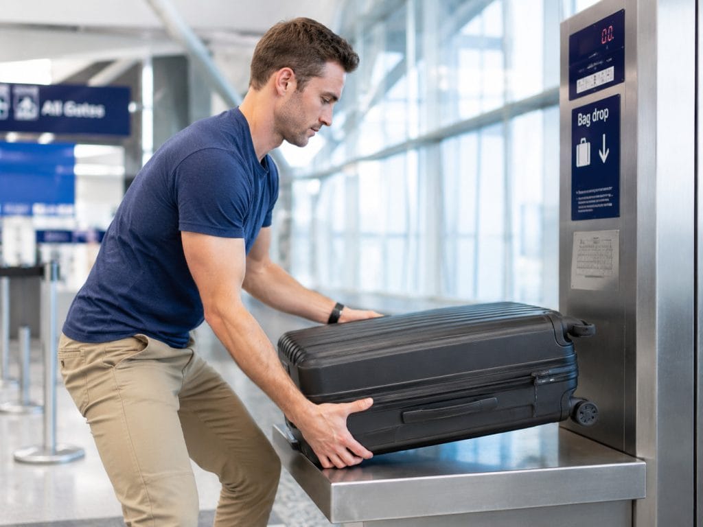 lift a suitcase