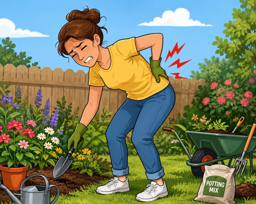 lower back pain after gardening
