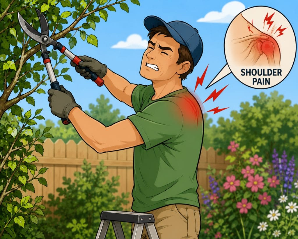 shoulder pain after gardening